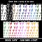 Creepy Shadowy Human Skull Bones Temporary Tattoo Water Resistant Fake Body Art Set Collection